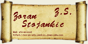 Zoran Stojankić vizit kartica